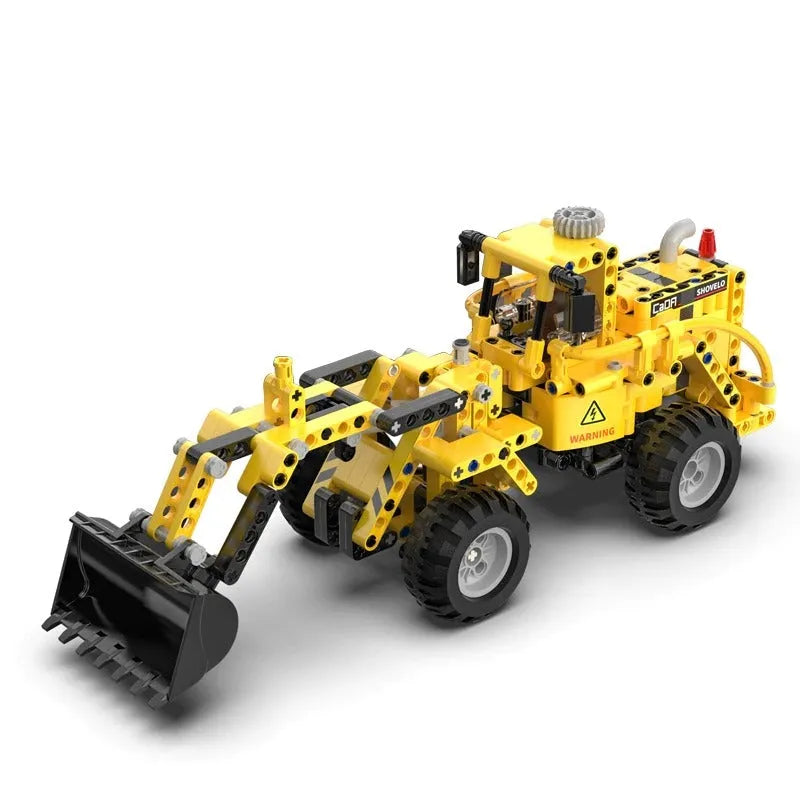 CaDA® Wheel Loader & Wheel Bulldozer Model Building Set C65004W