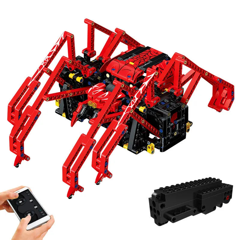 MOC 15053 Technical RC Robot Red Spider Bricks Toys