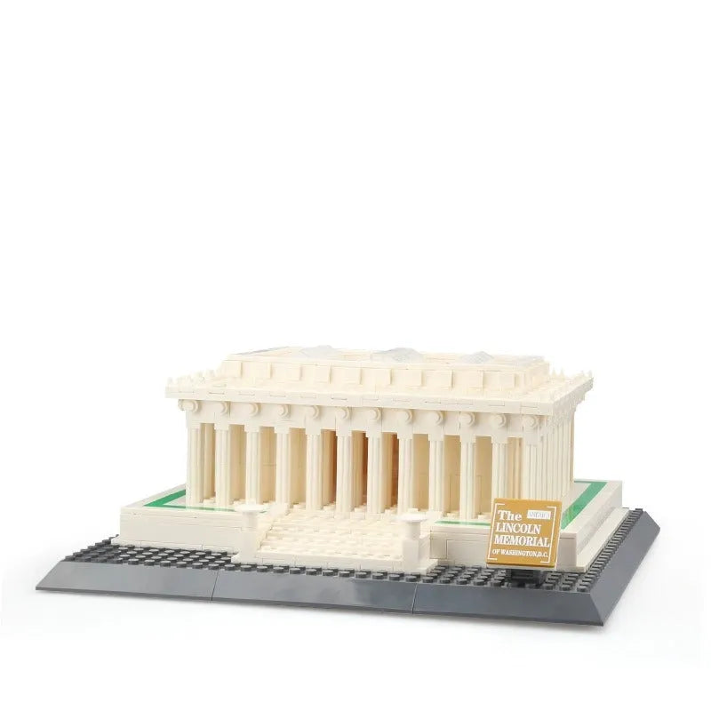 MOC Architecture City Lincoln Memorial Bricks Toys 4216