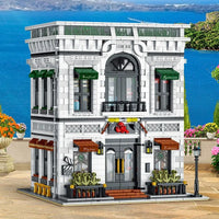 Thumbnail for Building Blocks Creator Expert City MOC Seafood Restaurant Bricks Toy Construction Set Toys - 12