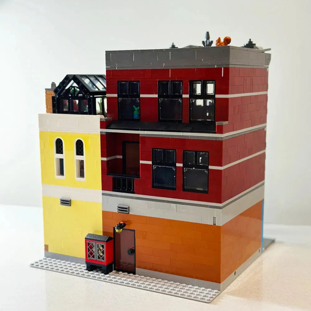 Building Blocks Creator MOC Expert City Jazz Club and Pizzeria Bricks Toy Construction Set Toys - 3