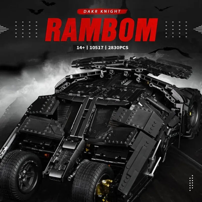 Building Blocks Technic Dark Knight MOC Rambom Car Bricks Toys Construction Set Toys - 2