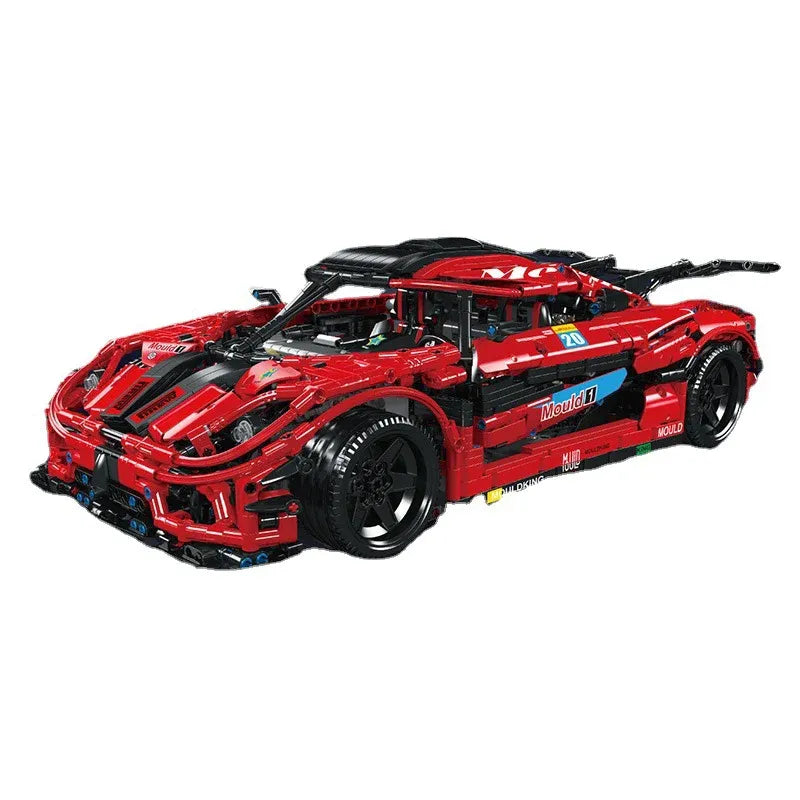 Building Blocks Technic MOC Koenigsegg One Super Racing Car Bricks Toy Construction Set Toys - 1