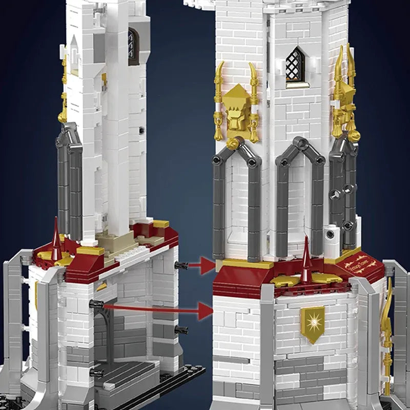 Building Blocks Creator MOC Medieval City Central Lighthouse Bricks Toy Construction Set Toys - 5