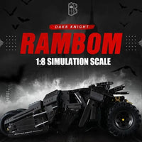 Thumbnail for Building Blocks Tech MOC Dark Knight Rambom Car Bricks Toy 10517 Construction Set Toys - 3