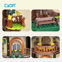 Thumbnail for Building Blocks Creator Expert MOC Tree House Library Bricks Toy Construction Set Toys - 7