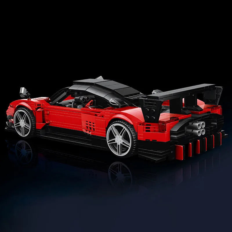 Building Blocks Tech MOC Supercar Pagani Zonda R Racing Car Bricks Toy Construction Set Toys - 4