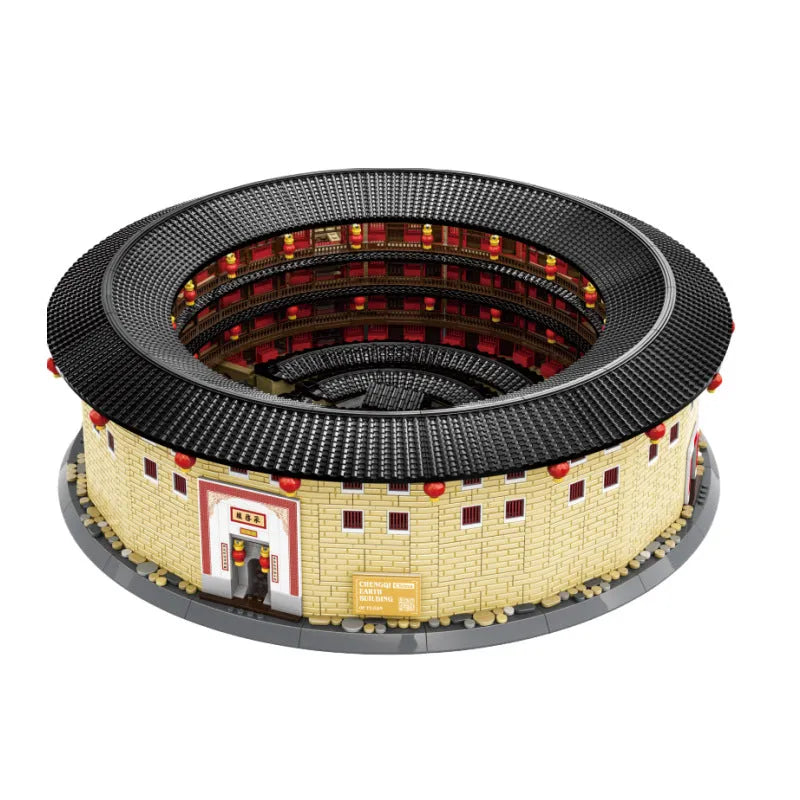 Building Blocks Creator Expert Fujian Hakka Tulou Chengqi Bricks Toy Construction Set Toys - 1