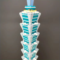 Thumbnail for Building Blocks MOC Architecture Taipei 101 Tower Bricks Toys Construction Set Toys - 7