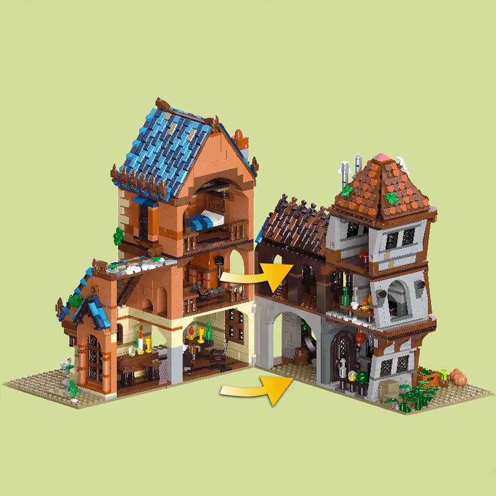 Medieval Town-Bakery 30111  JMBricklayer Building Toys Shop