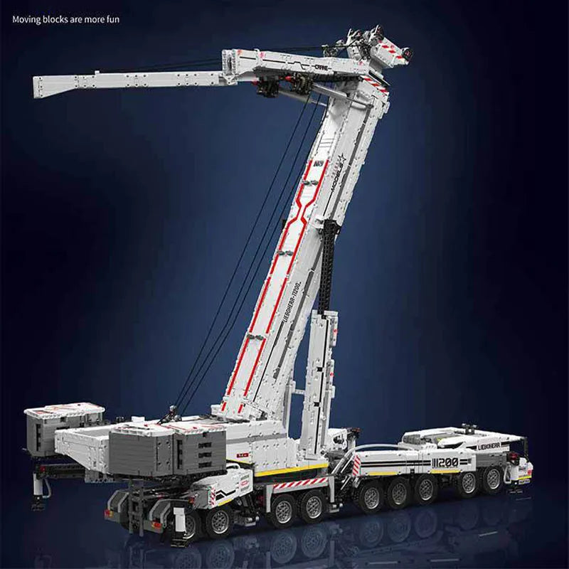 Building Blocks Tech MOC Motorized Liebherr LTM 11200 Crane Bricks Toy Construction Set Toys - 8