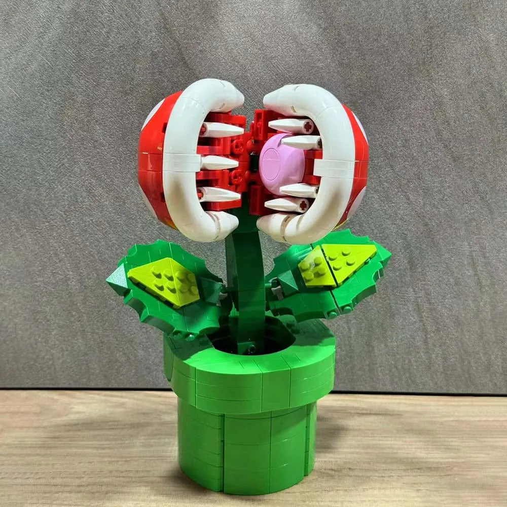 Building Blocks Creator Expert Super Mario Movie Piranha Plant Bricks Toy Construction Set Toys - 3