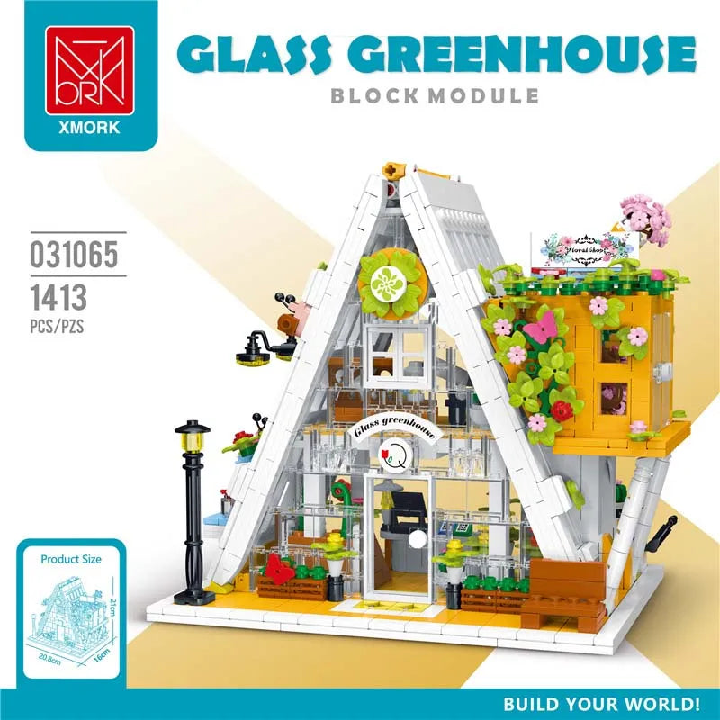 Building Blocks Creator Expert MOC City Flower Shop Bricks Toy Construction Set Toys - 2