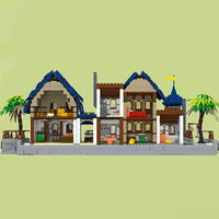 Thumbnail for Building Blocks Creator Experts MOC Medieval Town Harbor Bricks Toy Construction Set Toys - 7