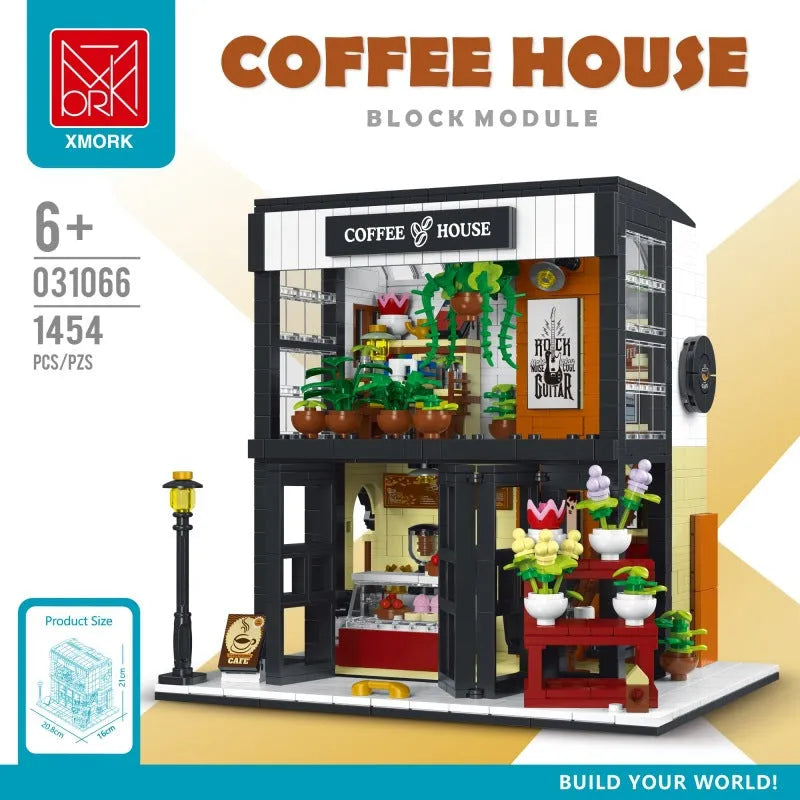 Building Blocks Creator Expert City Flower Coffee House Bricks Toy - 2