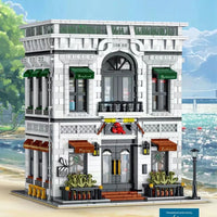 Thumbnail for Building Blocks Creator Expert City MOC Seafood Restaurant Bricks Toy Construction Set Toys - 7