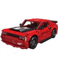 Thumbnail for Building Blocks Tech Challenger Pull Back Sports Car Bricks Toy Construction Set Toys - 1