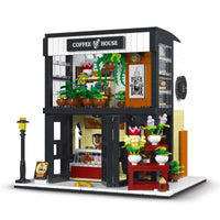 Thumbnail for Building Blocks Creator Expert City Flower Coffee House Bricks Toy - 1