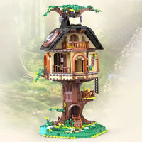 Thumbnail for Building Blocks Creator Expert MOC Tree House Library Bricks Toy Construction Set Toys - 1