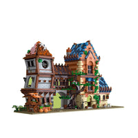 Thumbnail for Building Blocks Creator Experts MOC Medieval Town Tavern Bricks Toy Construction Set Toys - 1