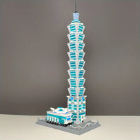 Thumbnail for Building Blocks MOC Architecture Taipei 101 Tower Bricks Toys Construction Set Toys - 9