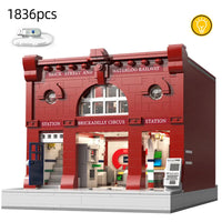 Thumbnail for Building Blocks Creator Street City MOC London Underground Bricks Toy Construction Set Toys - 1