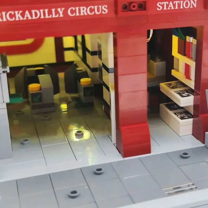 Building Blocks Creator Street City MOC London Underground Bricks Toy Construction Set Toys - 13