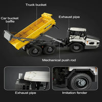 Thumbnail for Building Blocks Tech RC MOC Large City Heavy Dump Truck Bricks Toy Construction Set Toys - 20