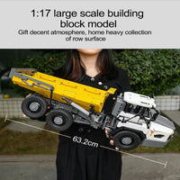 Thumbnail for Building Blocks Tech RC MOC Large City Heavy Dump Truck Bricks Toy Construction Set Toys - 21