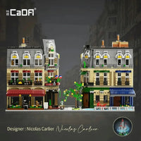 Thumbnail for Building Blocks City Street Creator Expert MOC Paris Restaurant Bricks Toy - 1