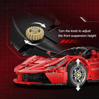 Thumbnail for Building Blocks Tech MOC Ferrari LA Ferrari Super Racing Car Bricks Toy EU Construction Set Toys - 8