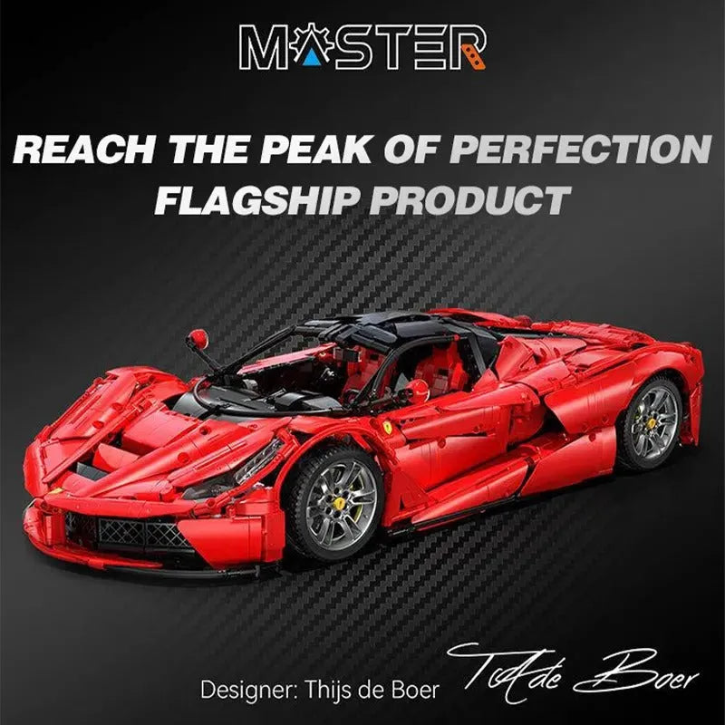 Building Blocks Tech MOC Ferrari LA Ferrari Super Racing Car Bricks Toy EU Construction Set Toys - 1