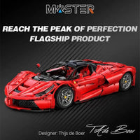 Thumbnail for Building Blocks Tech MOC Ferrari LA Ferrari Super Racing Car Bricks Toy EU Construction Set Toys - 1