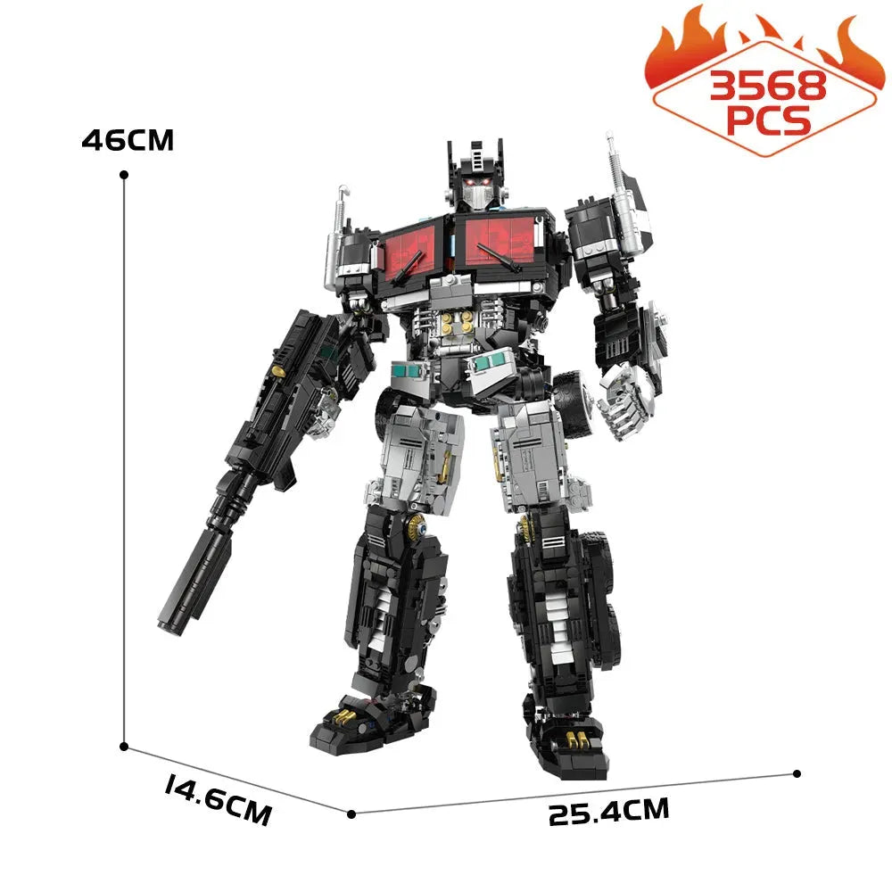 Building Blocks Creator 996 Expert MOC Mecha God of Disaster and War Bricks Toy Construction Set Toys - 3