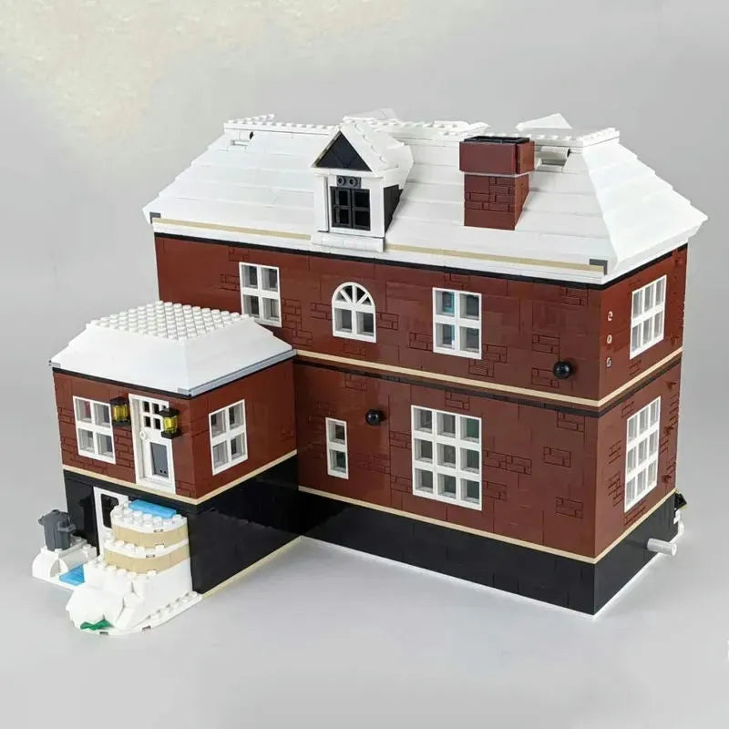 Building Blocks Creative MOC Movie Home Alone House Bricks Toy Construction Set Toys - 8