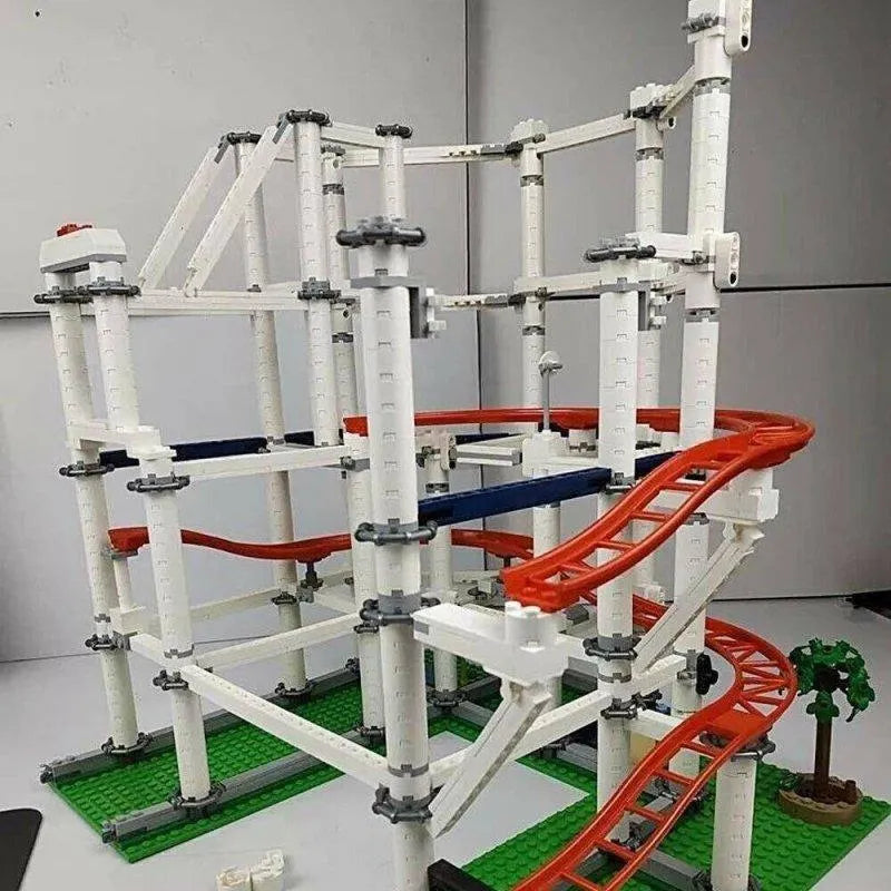 Building Blocks Creator Expert Motorized Roller Coaster MOC Bricks Toy Construction Set Toys - 9