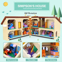 Thumbnail for Building Blocks Movies Creator MOC The Simpsons House Bricks Toy Construction Set Toys - 7