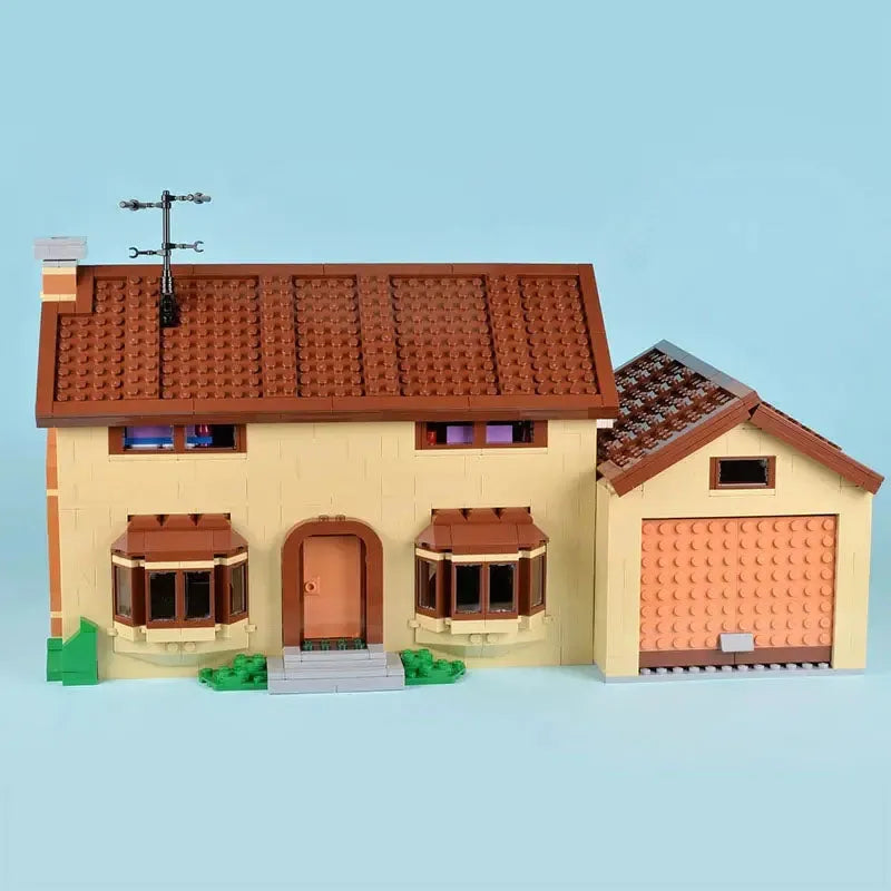 Building Blocks Movies Creator MOC The Simpsons House Bricks Toy Construction Set Toys - 2