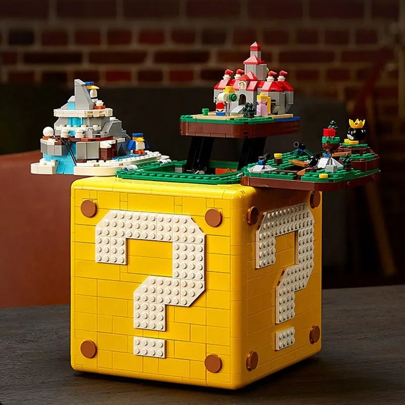 Movie Super Mario 64 Question Mark MOC Bricks Toy