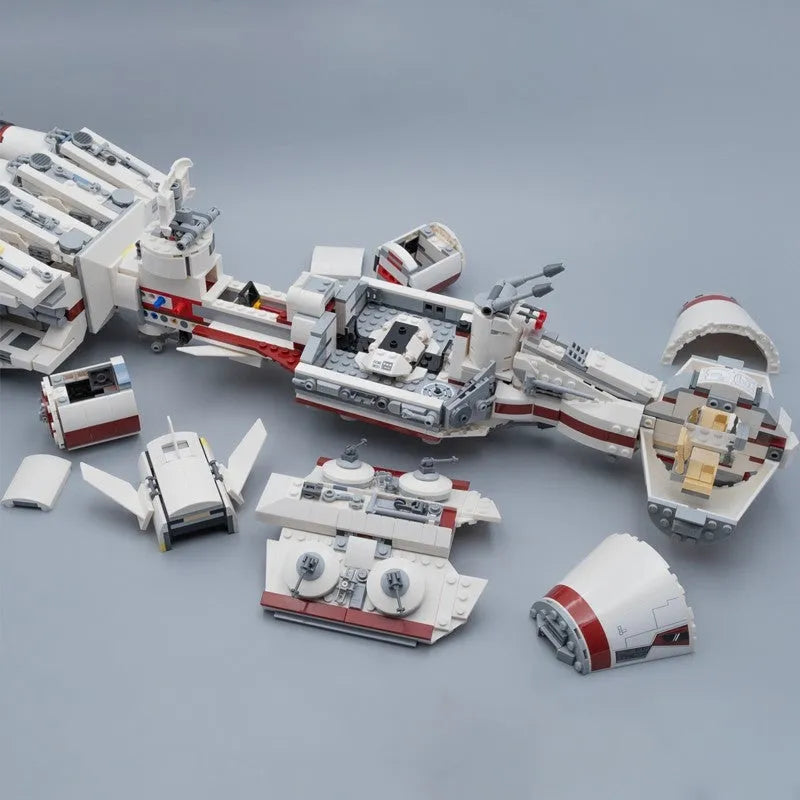 Building Blocks MOC Star Wars Rebel Tantive IV Blockade Runner Bricks Toy Construction Set Toys - 9