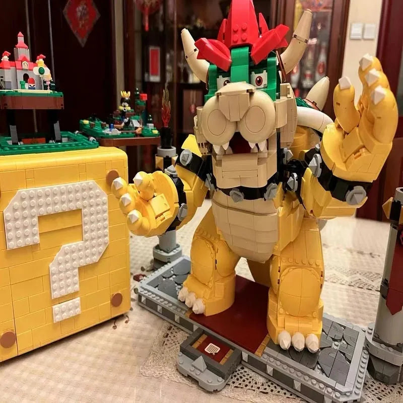 Building Blocks Super Mario Movie Mighty Bowser MOC 87031 Bricks Toy Construction Set Toys - 9