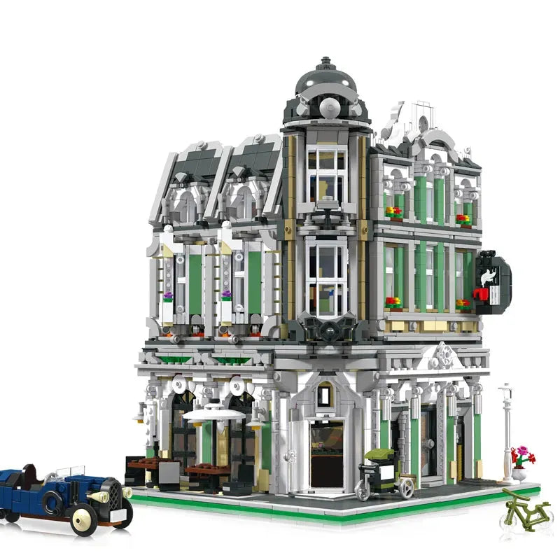 Building Blocks Creator MOC Expert City Corner Jazz Cafe Bricks Toy Construction Set Toys - 1