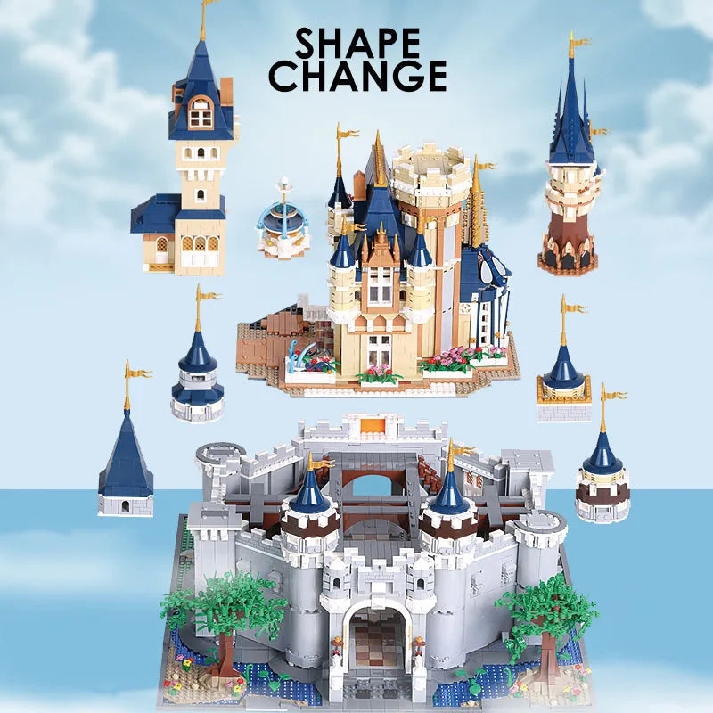 Building Blocks Expert Creator Girl Princess MOC Paradise Castle Bricks Toy - 6