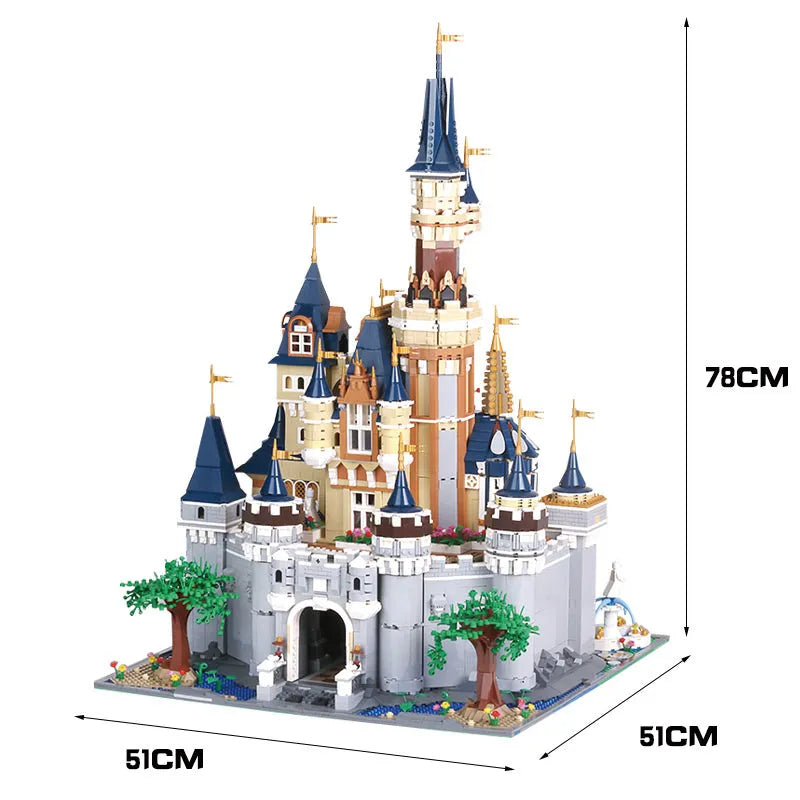 Building Blocks Expert Creator Girl Princess MOC Paradise Castle Bricks Toy - 1