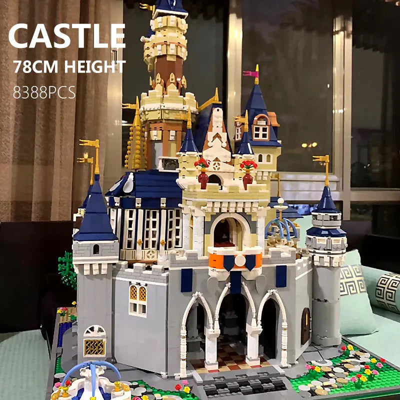 Building Blocks Expert Creator Girl Princess MOC Paradise Castle Bricks Toy - 8