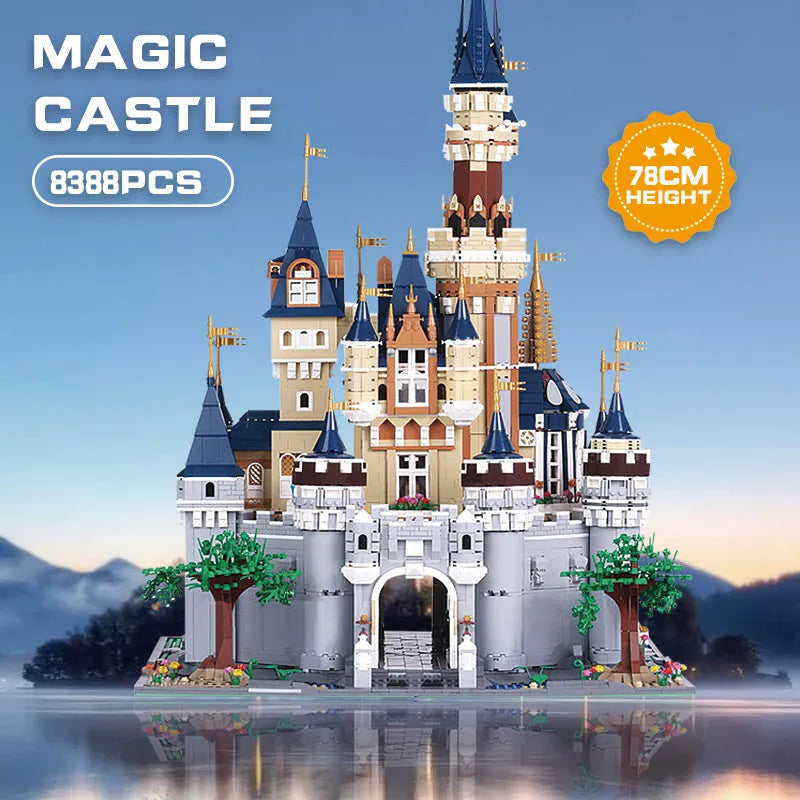 Building Blocks Expert Creator Girl Princess MOC Paradise Castle Bricks Toy - 3