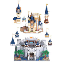 Thumbnail for Building Blocks Expert Creator Girl Princess MOC Paradise Castle Bricks Toy - 12