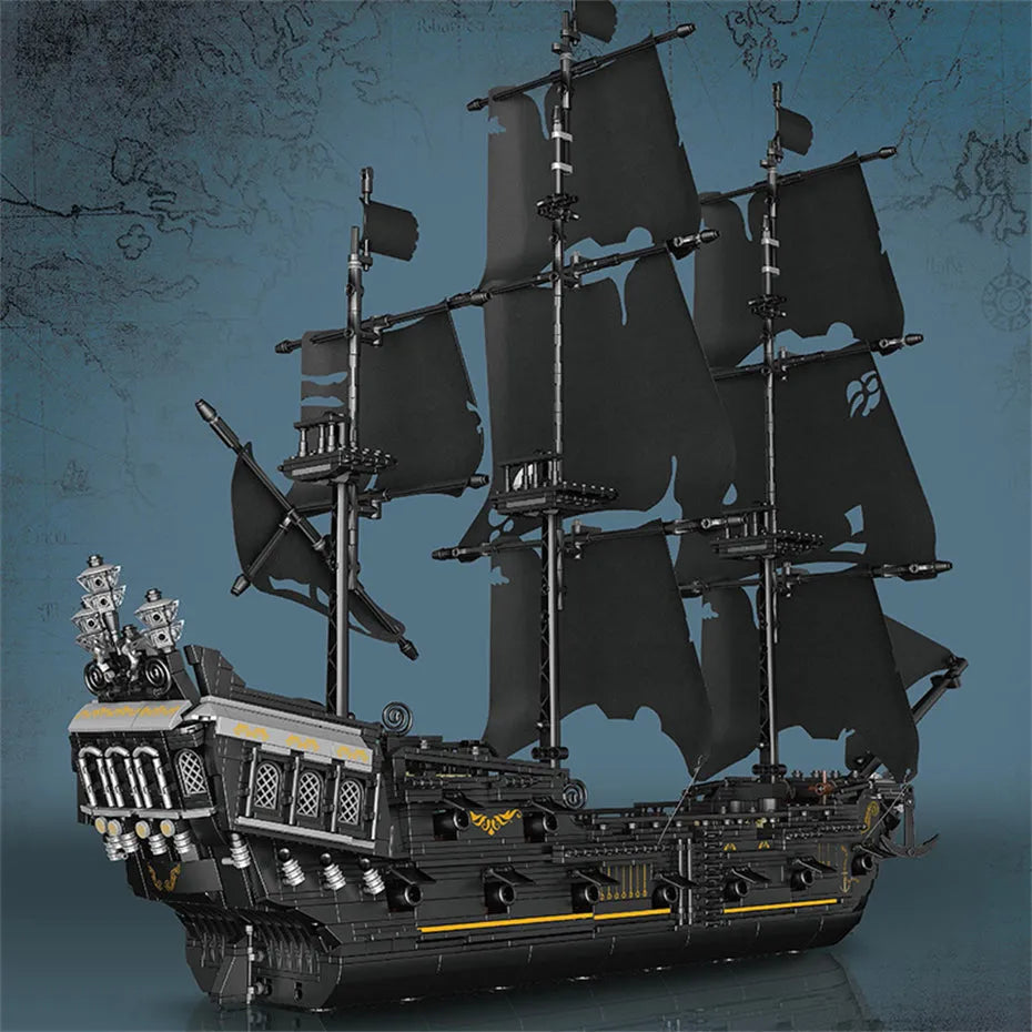 Building Blocks Pirate Of Caribbean MOC The Black Pearl Bricks Toys Construction Set Toys - 3