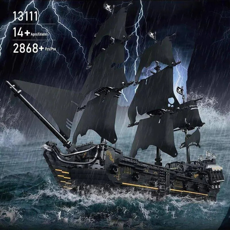 Building Blocks Pirate Of Caribbean MOC The Black Pearl Bricks Toys Construction Set Toys - 2