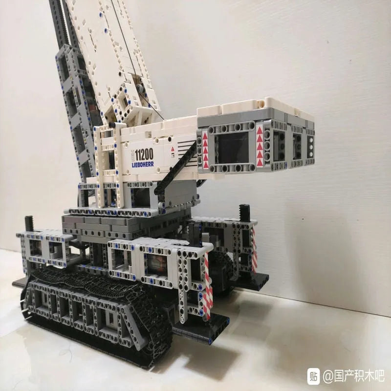 Building Blocks Tech MOC Liebherr RC APP Crawler Crane Bricks Toys Construction Set Toys - 13